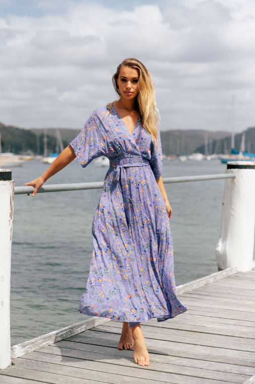 Azul Wrap Maxi Dress